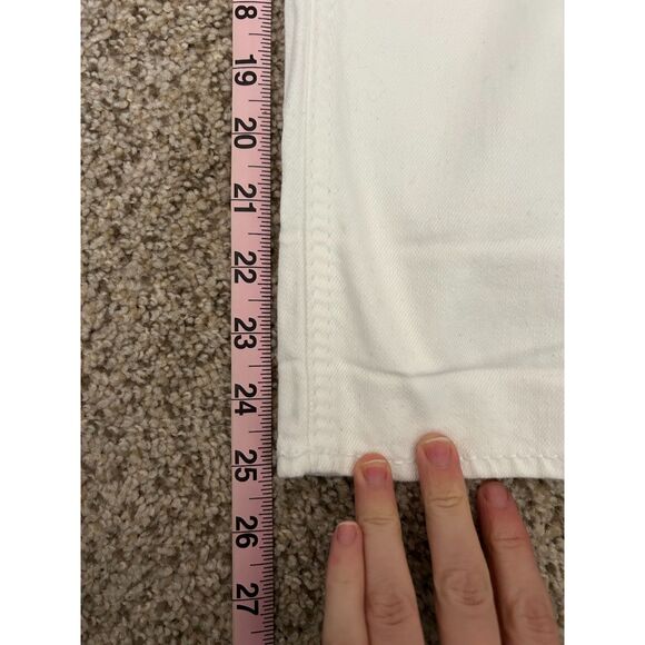 Silver Jeans Women's W26 White Denim Suki Capri Mid Rise - Picture 10 of 11